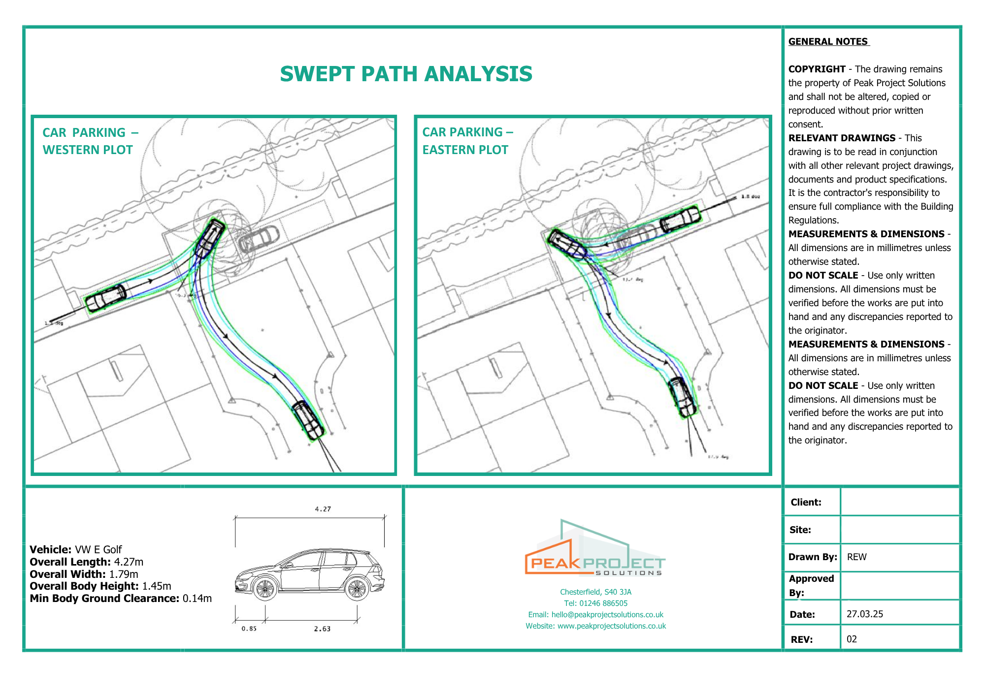 Swept Path Analysis - Vehicle movement off a housing development site
